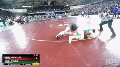 4A 285 lbs Champ. Round 1 - Gavin McCallum, Kamiakin vs Aiden Anable, Woodinville