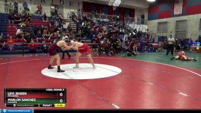 195 lbs Cons. Round 3 - Marlon Sanchez, Calexico vs Levi Jensen, Mt.Carmel