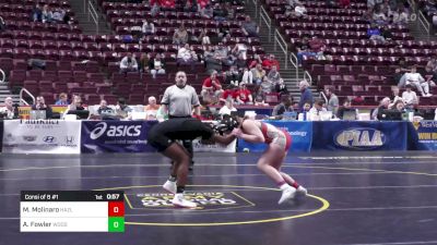 130 lbs Consi Of 8 #1 - Miah Molinaro, Hazleton Area-G vs Asia Fowler, Woodland Hills-G