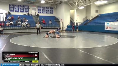 174 lbs Semifinal - Cody Sebo, Dubuque vs Thomas McCreadie, Dubuque