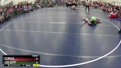 140 lbs Round 1 (6 Team) - Luke Banas, Illinois Gold vs Ty Braun, Kansas Rattlers