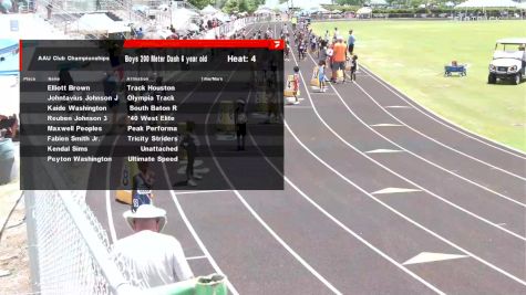 Youth Boys' 200m, Finals 3 - Age 6