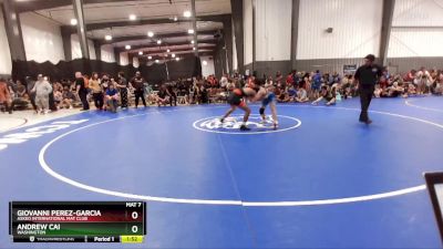 138 lbs Quarterfinal - Giovanni Perez-Garcia, Askeo International Mat Club vs Andrew Cai, Washington