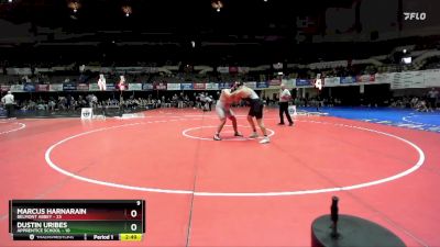 285 lbs Champ Round 1 (16 Team) - Marcus Harnarain, Belmont Abbey vs Dustin Uribes, Apprentice School