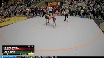 105 lbs Quarterfinal - Lincoln Cain, Salem Elite Mat Club vs Kenneth Barkell, Red Devil Mat Club