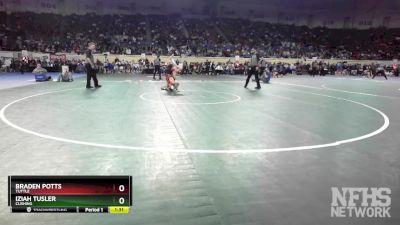 4A-120 lbs Semifinal - Braden Potts, Tuttle vs Iziah Tusler, Cushing