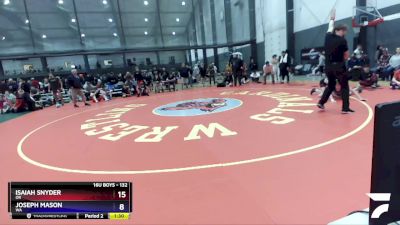 132 lbs Cons. Round 3 - Isaiah Snyder, OR vs Joseph Mason, WA