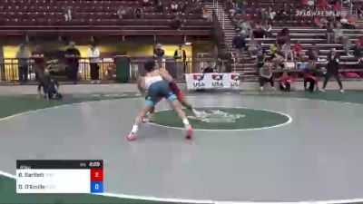 65 kg Quarterfinal - Beau Bartlett, Nittany Lion Wrestling Club vs Dylan D'Emilio, Ohio Regional Training Center