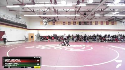 136 lbs Quarterfinal - Sofia Vergara, Mt. San Antonio College vs Karina Lomeli, Santa Ana College