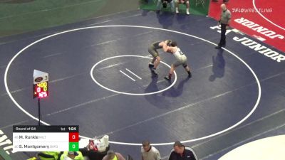 172 lbs Round Of 64 - Michael Runkle, Milton vs Shane Montgomery, Oxford