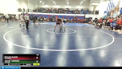 132 lbs Cons. Round 4 - Dylan Olson, Pocatello vs Kolby Lemmon, Kellogg