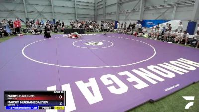 126 lbs Placement Matches (8 Team) - Maximus Riggins, Iowa vs Maksim Mukhamedaliyev, Illinois