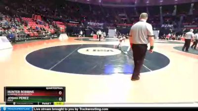 1A 106 lbs Quarterfinal - Josiah Perez, Polo vs Hunter Robbins, Glasford (Illini Bluffs)