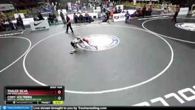 77 lbs Champ. Round 1 - Thales Silva, Red Wave Wrestling vs Cody Holtberg, Nor-Cal Inferno Wrestling Club