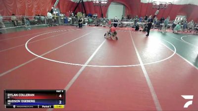 126 lbs Cons. Round 4 - Dylan Colleran, IA vs Hudson Egeberg, ND