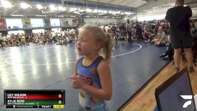 70 lbs Quarterfinals (8 Team) - Kylie Ross, BMM Cornbread Crushers vs Lily Wilson, BMM BBQ Belles