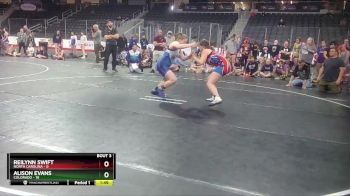W 164 lbs Round 2 (4 Team) - Alison Evans, Colorado vs Reilynn Swift, North Carolina