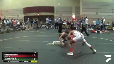 96 lbs Finals (8 Team) - Tejon Beals, Untouchables Black vs Vinny Ferrari, POWA