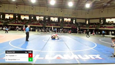 150 lbs Round Of 32 - Micah Tisdale, Baylor School vs Chase Carpintieri, Saint Frances Academy