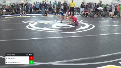 80-J lbs Round Of 16 - Brody Gustin, MI vs Adam Hagenbuch, PA