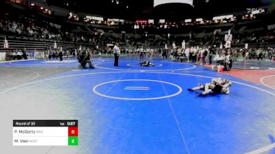 70 lbs Round Of 32 - Patrick McGorty, Brick Wrestling Club vs Michael Vasi, Montville