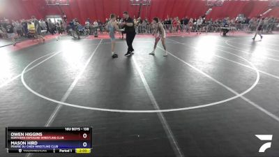 138 lbs Cons. Round 1 - Owen Higgins, Northern Exposure Wrestling Club vs Mason Hird, Prairie Du Chien Wrestling Club