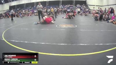 125 lbs Cons. Round 3 - Reese Carson, Carolina Takedown Club vs Jak Monroe, Three Rivers