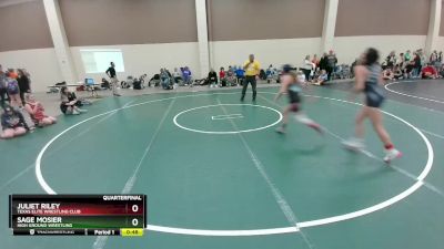 119 lbs Quarterfinal - Sage Mosier, High Ground Wrestling vs Juliet Riley, Texas Elite Wrestling Club