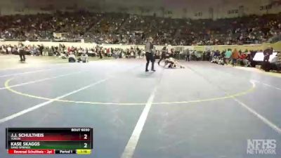 6A-106 lbs Quarterfinal - J.J. Schultheis, Yukon vs Kase Skaggs, Sand Springs