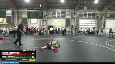 76-80 lbs Round 4 - Lukas Robertucci, Warhawks vs Miles Haynes, North Baltimore Wrestling Club