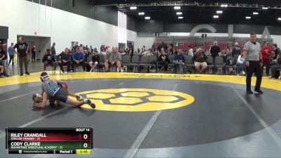 80 lbs Placement Matches (8 Team) - Cody Clarke, Roundtree Wrestling Academy vs Riley Crandall, Steller Trained