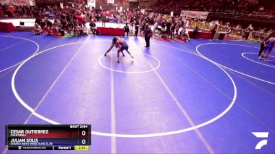 150 lbs Cons. Round 2 - Cesar Gutierrez, California vs Julian Solis, Church Boyz Wrestling Club