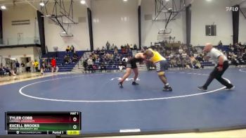 285 lbs Cons. Semi - Tyler Cobb, Lourdes University vs Excell Brooks, Marian University (IN)