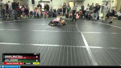 88 lbs Round 3 (6 Team) - Johnny Brattelli, Scanlan Wrestling Academy vs Josh Werner, NOVA Wrestling Club