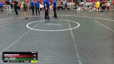 92 lbs Round 3 (4 Team) - Brenden Bosco, Neighborhood vs Joey Sesock, Highland Hornets