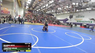 120 Boys Quarterfinal - Christian Legler, University City vs Ricardo Ortiz, Brawley