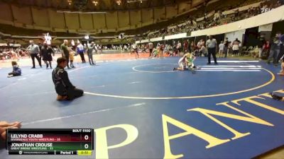 80 lbs 2nd Place Match - Lelynd Crabb, Riverheads Youth Wrestling vs Jonathan Crouse, Great Bridge Wrestling