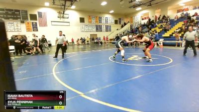 175 lbs 1st Place Match - Isaiah Bautista, Rio Mesa vs Sylis Penniman, Dos Pueblos