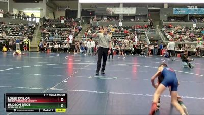 55 lbs 5th Place Match - Hudson Broz, Nebraska Boyz vs Louis Taylor, Sebolt Wrestling Academy