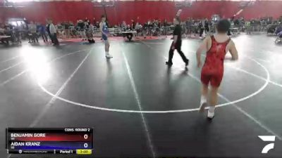 152 lbs Cons. Round 2 - Benjamin Gore, WI vs Aidan Kranz, SD