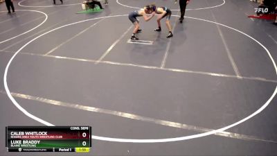 130 lbs Cons. Semi - Caleb Whitlock, Rogers Area Youth Wrestling Club vs Luke Braddy, Blaine Wrestling