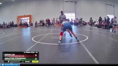 95 lbs Round 3 - Sophia Lee, Seymour Youth Wrestling Club vs Sebastian Stsiapanau, Team Bear Wrestling Club