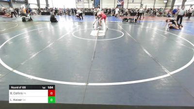 160 lbs Round Of 128 - Brady Collins, PA vs Luke Kaiser, OH