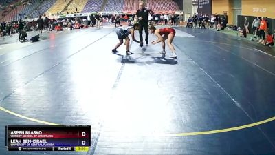 123 lbs Round 1 - Aspen Blasko, Victory School Of Wrestling vs Leah Ben-Israel, University Of Central Florida