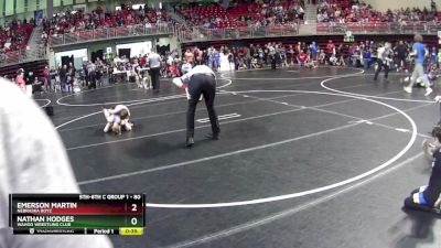 80 lbs Champ. Round 1 - Emerson Martin, Nebraska Boyz vs Nathan Hodges, Wahoo Wrestling Club