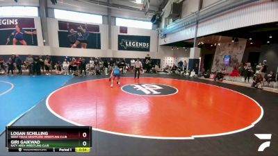 113 lbs Cons. Round 2 - Logan Schilling, West Texas Grapplers Wrestling Club vs Giri Gaikwad, Katy Area Wrestling Club