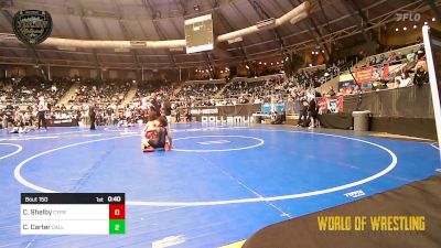 100 lbs Consi Of 4 - CJ Shelby, Cypress Wrestling Club vs Cameron Carter, Callan Wrestling Academy