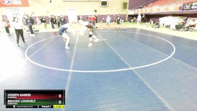 174-175 lbs Round 2 - Brooks Loosvelt, Nebraska vs Joseph Gareri, Alabama