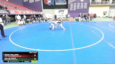 138 lbs Champ. Round 2 - Nolan Mack, Bison Wrestling Club vs Wade Williams, Team Idaho Wrestling Club