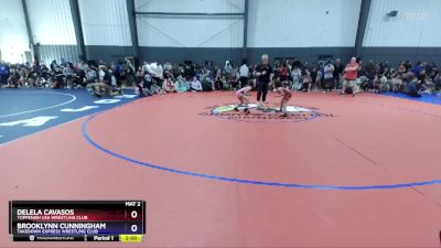 56-61 lbs Quarterfinal - Delela Cavasos, Toppenish USA Wrestling Club vs Brooklynn Cunningham, Takedown Express Wrestling Club